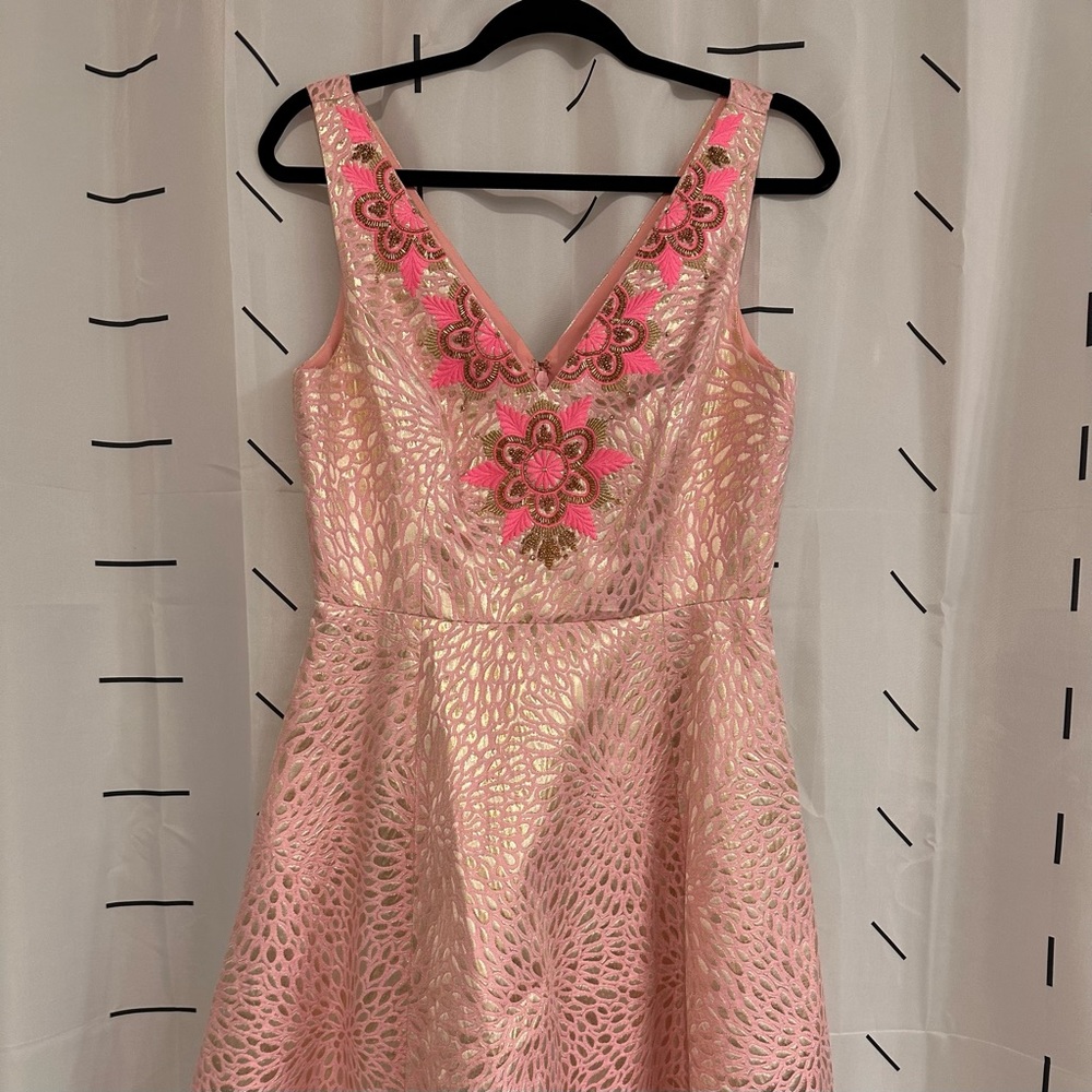 Lilly Pulitzer - Pink Tropics Lagoon Jacquard - Size 8